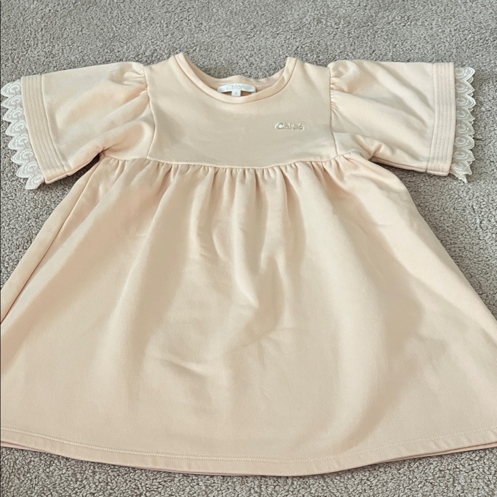 Chloé Dress with Lace Sleeves in size 5
